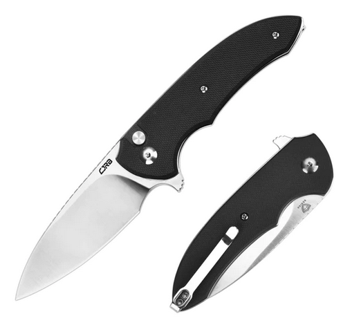 CJRB Space Cowboy Flipper Button Lock Knife, Ar-RPM9, G10 Black, J1930-BK