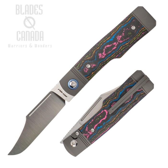(Coming Soon) Jack Wolf Gunslinger Jack Bolster Lock Folding Knife, S90V Satin, Camo Carbon 80s, GUNSL-03-CC-80S (image for) (Coming Soon) Jack Wolf Gunslinger Jack Bolster Lock Folding Knife, S90V Satin, Camo Carbon 80s, GUNSL-03-CC-80S