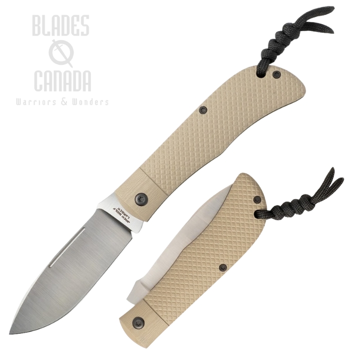 Jack Wolf Timber Jack Slipjoint Folding Knife, 154CM Satin, G10 FDE Cross Hatch, TIMBE-01-G10-FDE-CH