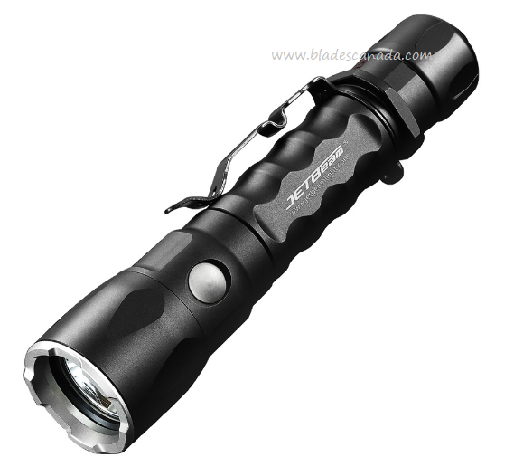 JETBeam JET-IM Rechargeable Flashlight, 1100 Lumens, Aluminum Black