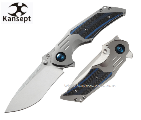 Kansept Delta Flipper Framelock Knife, CPM S35VN, Titanium, K1011A2