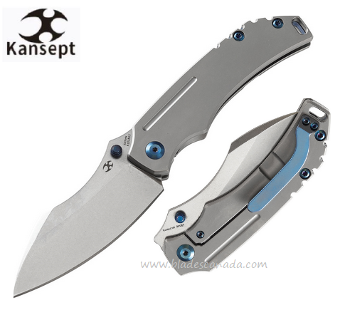 Kansept Pelican EDC Framelock Folding Knife, CPM S35VN, Titanium, K1018A3