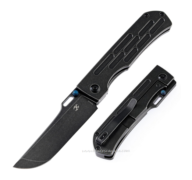 Kansept Reedus Framelock Folding Knife, CPM S35VN Black SW, Titanium Black SW, K1041A1