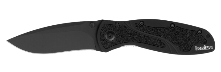 Kershaw Blur Folding Knife, Assisted Opening, Magnacut Black, Aluminum Black, 1670BLKMAG