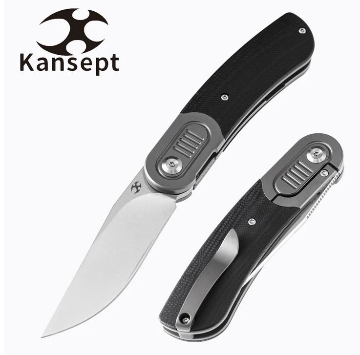 Kansept Reverie Flipper Framelock Knife, CPM S35VN, G10/Titanium, K2025A1