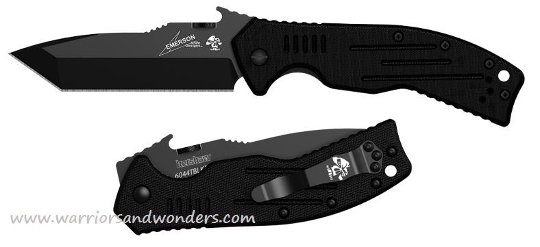 Kershaw CQC8K Folding Knife, Wave Opening, G10 Black, 6044TBLK