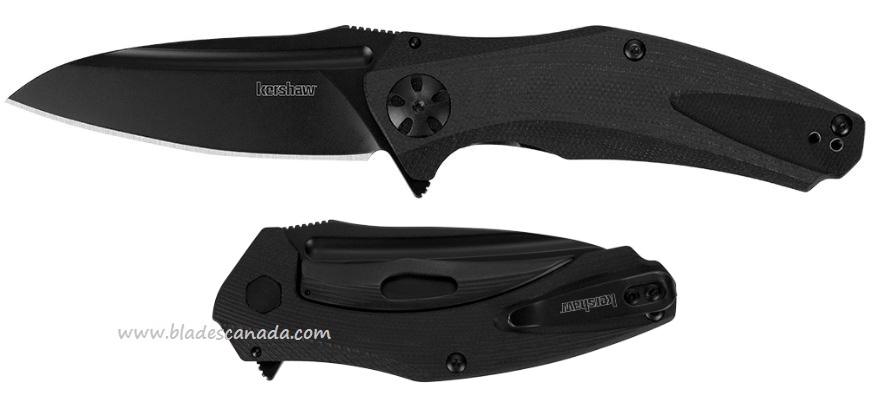 Kershaw Natrix Flipper Sub-FrameLock Knife, G10 Black, K7007BLK - Click Image to Close