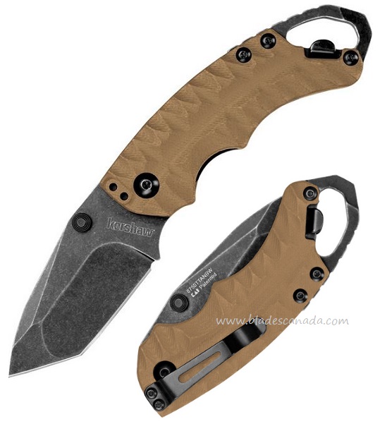 Kershaw Shuffle II Folding Knife, GFN Tan, K8750TTANBW - Click Image to Close