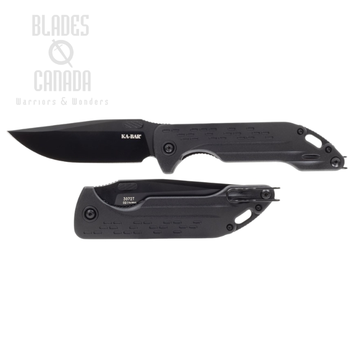 Ka-Bar Warthog Flding Knife, D2 Black, GFN Black, 3072T Ka-Bar Warthog Flding Knife, D2 Black, GFN Black, 3072T