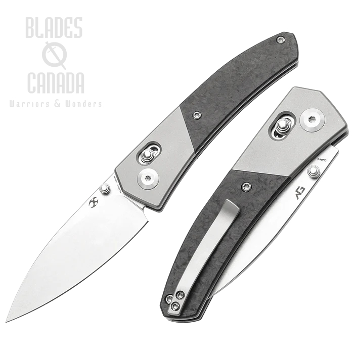 Kansept Dako Crossbar Lock Folding Knife, S35VN SW, Titanium SW/Carbon Fiber, K1101V1