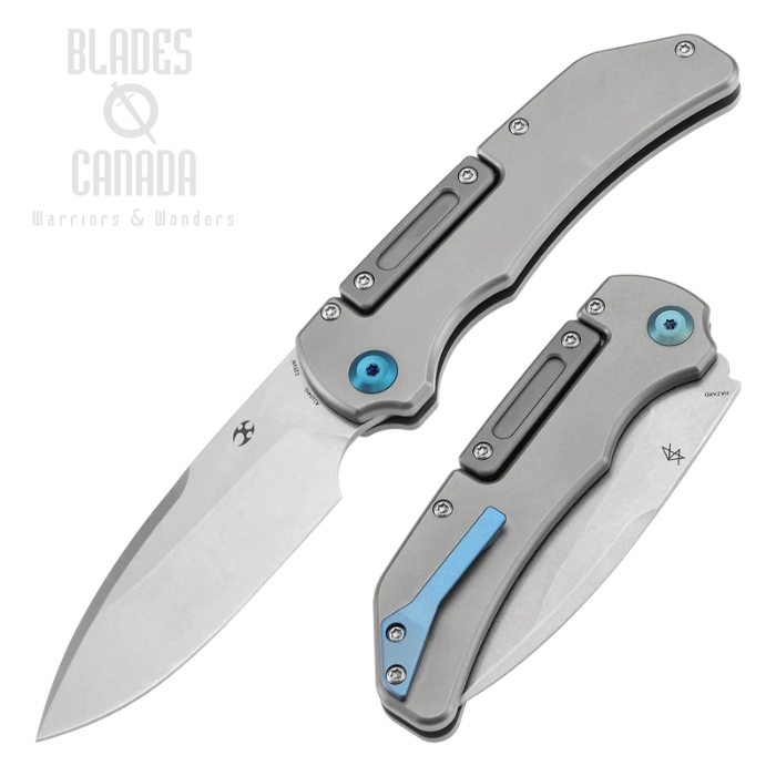 (image for) Kansept Hazard Bali Lock Folding Knife, S35VN Stonewash, Titanium Stonewash, K1104H1