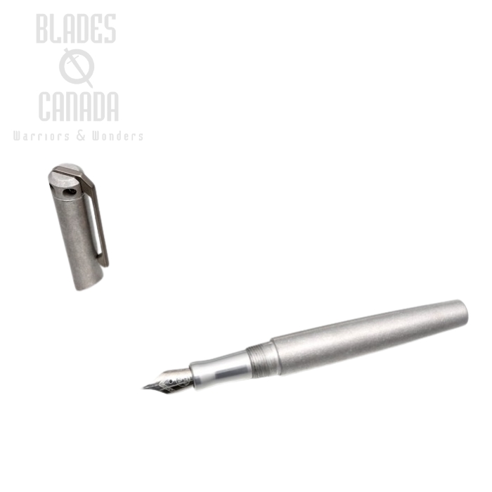 (image for) Karas Kustoms Ink Fountain Aluminum - Tumbled Body/Silver Grip