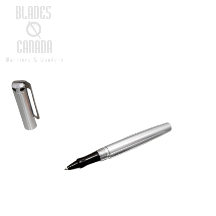 (image for) Karas Kustoms Ink Rollerball Aluminum - Silver Body/Black Grip