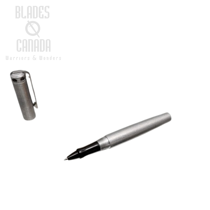 (image for) Karas Kustoms Ink Rollerball Aluminum- Tumbled Body/ Black Grip
