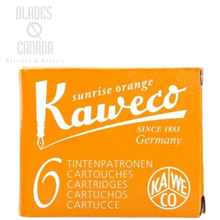 (image for) Kaweco Fountain Ink Cartridge 6-Pack - Sunrise Orange