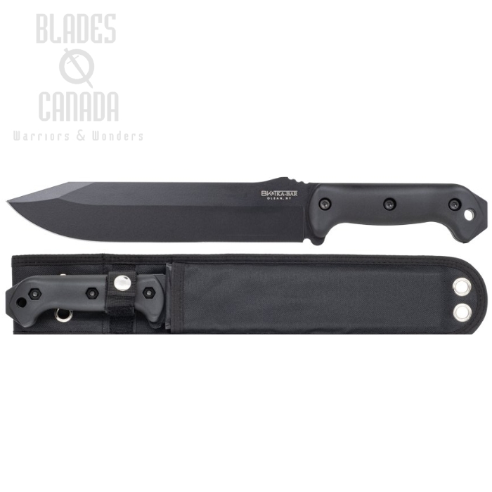 Ka-Bar Becker Combat Bowie Fixed Blade Knife, 1095 Cro-Van, Cordura Sheath, BK9