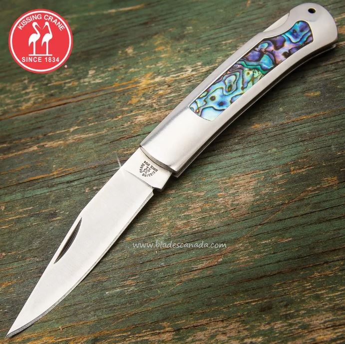 Kissing Crane Abalone Lockback Folding Knife, KC5505