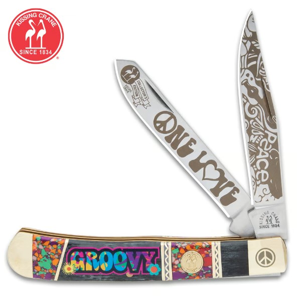 Kissing Crane Groover Trapper Folding Knife, Non-Locking, KC5884