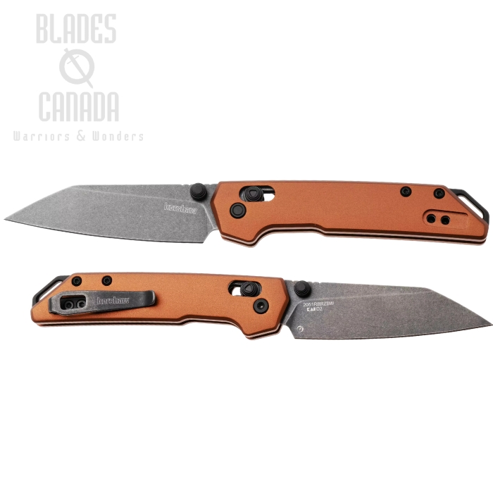 (image for) Kershaw Mini Iridium DuraLock Folding Knife, D2 Black SW, Aluminum Bronze, 2051RBRZBW