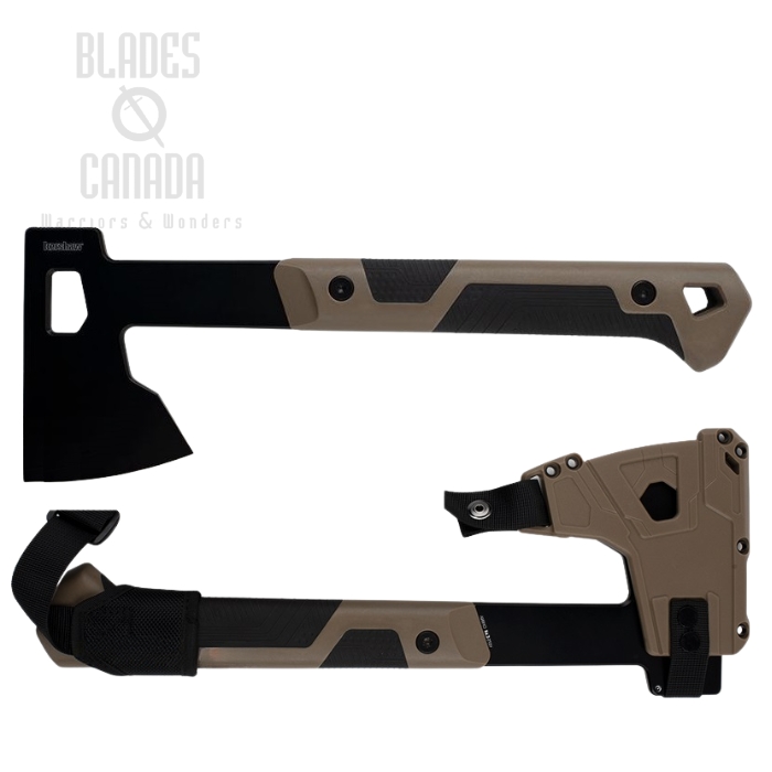 Kershaw Deschutes Axe, GFN Tan Handle, Sheath & Shoulder Strap, KE-1075