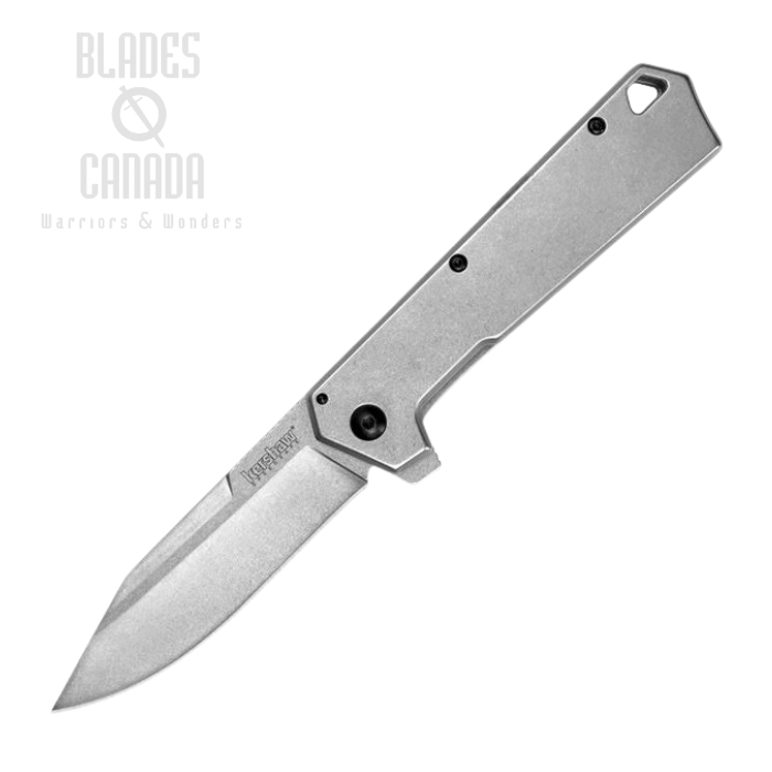 Kershaw Passage Flipper Framelock Knife, Assisted Opening, Stainless Handle, KE-1361