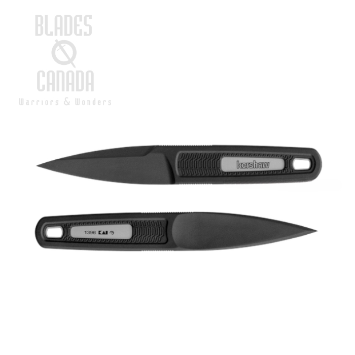 Kershaw Electron Fixed Blade Knife, PA-66/Glass Fiber Black, KE-1396