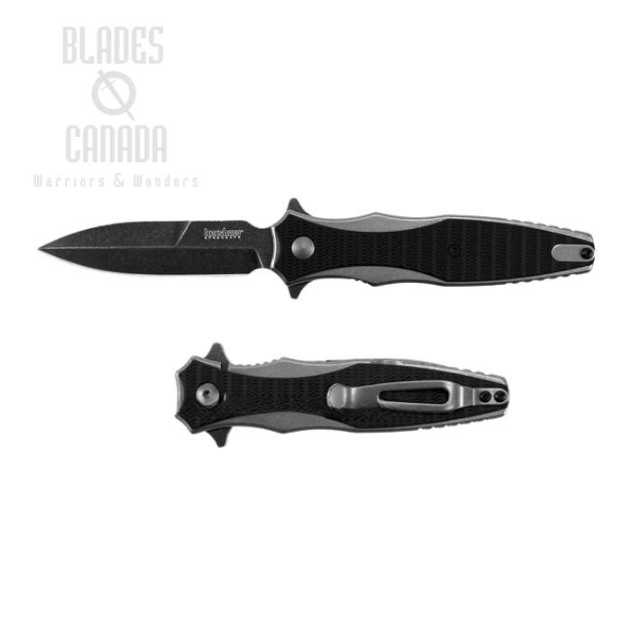 Kershaw Decimus Hinderer Flipper Framelock Knife, Assisted Opening, GFN/Stainless Steel, K1559