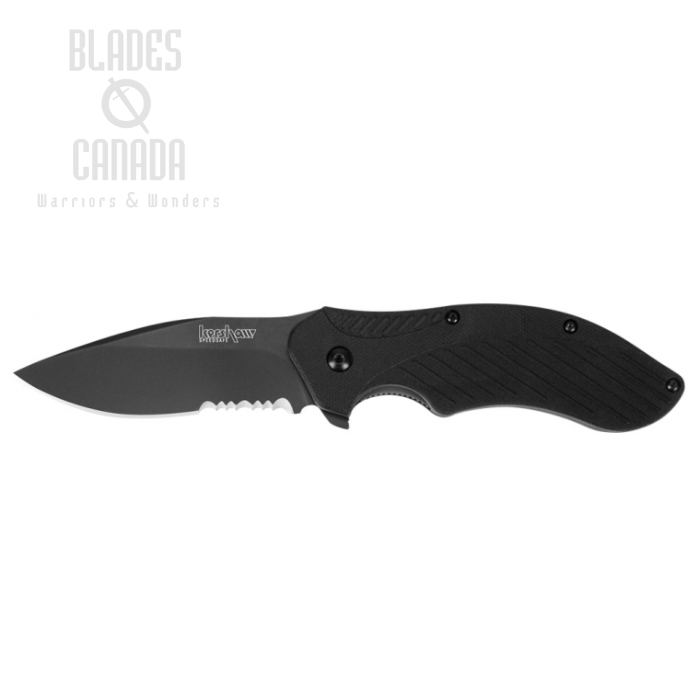 Kershaw Clash Flipper Folding Knife, Assisted Opening, GFN Black, K1605CKTST