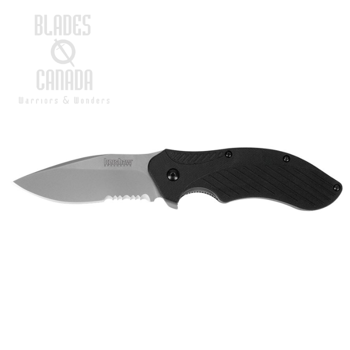 Kershaw Clash Flipper Folding Knife, Assisted Opening, GFN Black, K1605ST