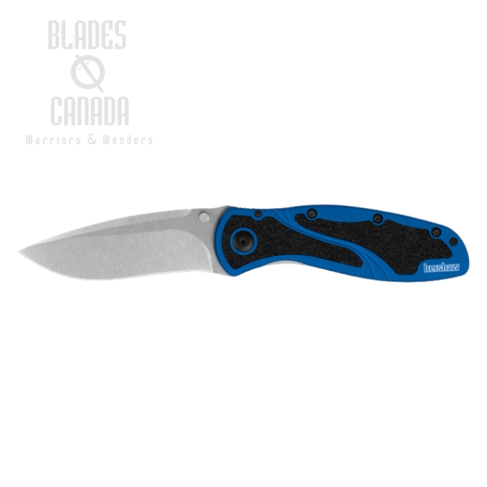 Kershaw Blur Folding Knife, Assisted Opening, MagnaCut, Aluminum Black/Blue, 1670NBMAG