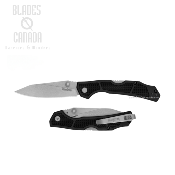 Kershaw Cargo Folding Knife, D2 Stonewash, GFN Black, 2033
