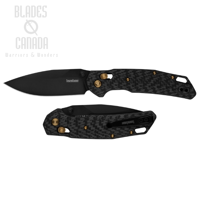 (image for) Kershaw Heist DuraLock Folding Knife, CPM 20CV Black, Carbon Fiber, 2037CF