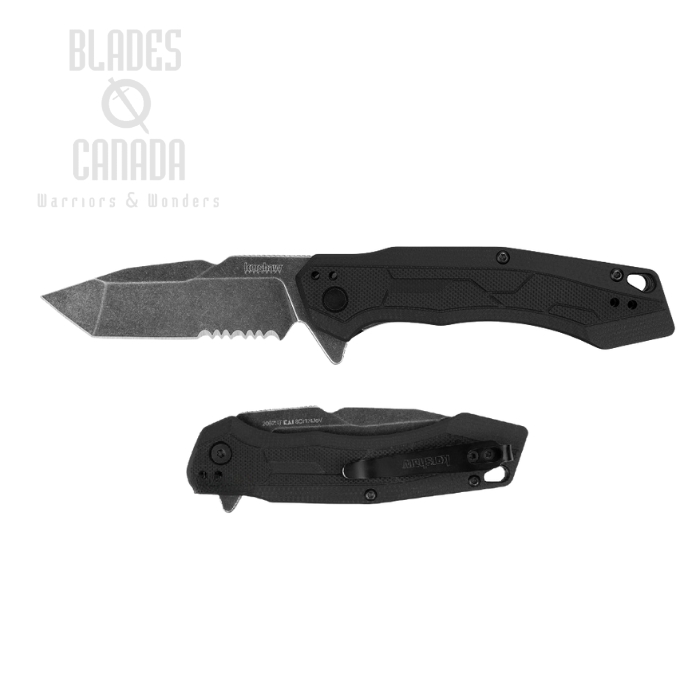 Kershaw Analyst Flipper Folding Knife, Assisted Opening, GFN Black, K2062ST