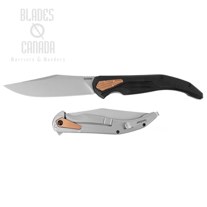 Kershaw Strata Flipper Framelock Knife, D2 Steel, G10 Black, K2076
