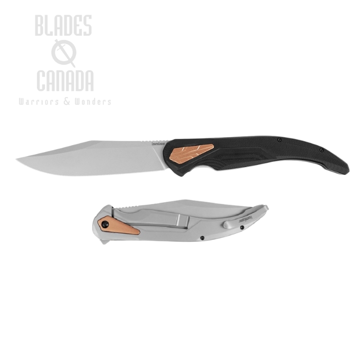 Kershaw Strata XL Flipper Framelock Knife, D2, G10 Black, K2077
