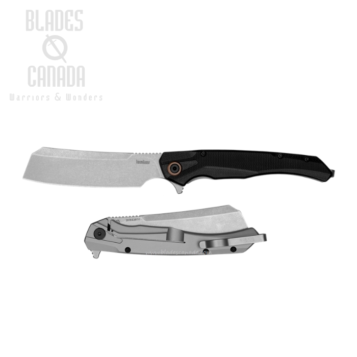 Kershaw Strata Cleaver Flipper Framelock Knife, D2 SW, G10/Stainless, K2078
