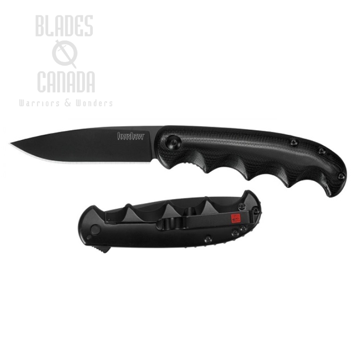 Kershaw Al Mar AM 5 Flipper Framelock Knife, Assisted Opening, G10 Black, K2340