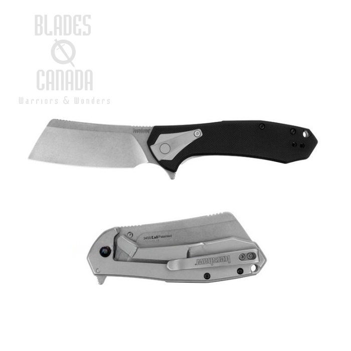 Kershaw Bracket Framleock Flipper Folding Knife, Assisted Opening, GFN/Stainless Handle, K3455