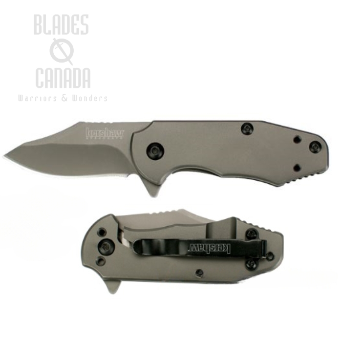 Kershaw Ember Flipper Framelock Knife, Assisted Opening, Titanium/Stainless Handle, K3560