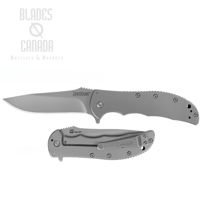 Kershaw Volt Flipper Framelock Knife, Assisted Opening, 410 Stainless Handle, K3655