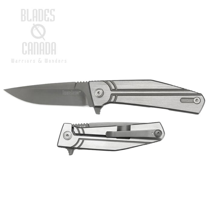 Kershaw Nura 3.0 Flipper Framelock Knife, Stainless Handle, K4030TIKVT