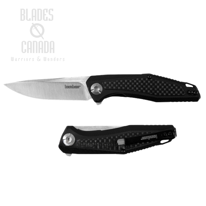 Kershaw Atmos Flipper Folding Knife, G10/Carbon Fiber Inlay, K4037