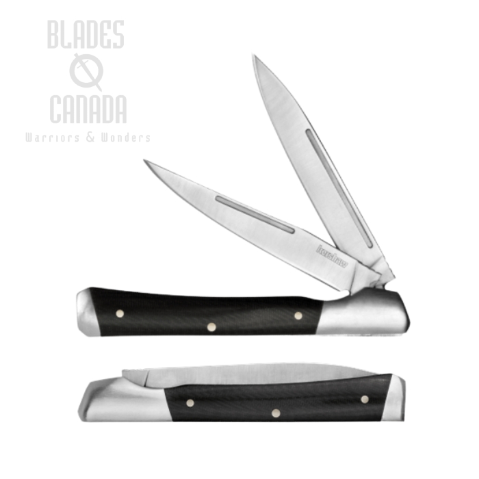 Kershaw Allegory Slipjoint Folding Knife, Spear Point, Micarta Black, 4385