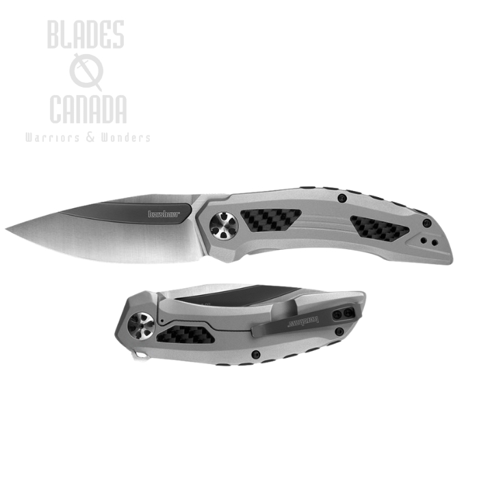 Kershaw Norad Flipper Framelock Knife, D2 Steel, Stainless/CF, K5510