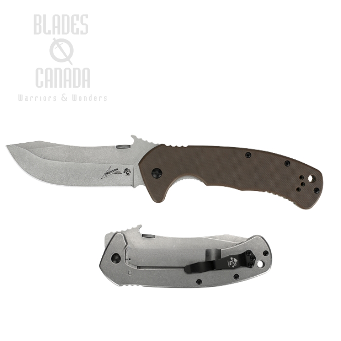 Kershaw CQC-11K Framelock Folding Knife, Wave Opening, D2 Steel, G10/Stainless Steel, K6031D2