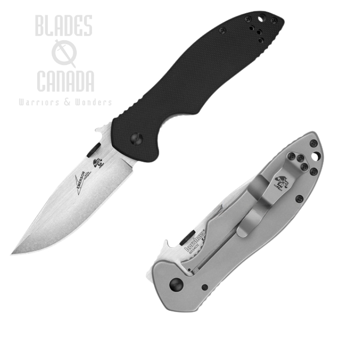Kershaw CQC-6K Framelock Folding Knife, Wave Opening, D2 Steel, G10 Black, K6034D2