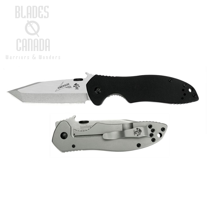 Kershaw CQC-7K Framelock Folding Knife, Tanto Blade, Wave Opening, G10 Black, K6034T