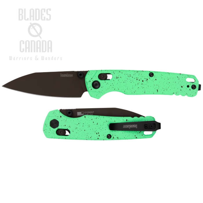 Kershaw Bel Air DuraLock Folding Knife, Limited Edition, MagnaCut Bronze Cerakote, Aluminum Mint, 6105MINT