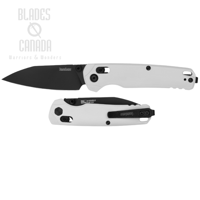 Kershaw Bel Air DuraLock Folding Knife, CPM Magnacut Black, Aluminum White, KE-6105WBLK
