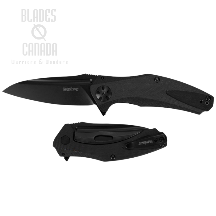 Kershaw Natrix Flipper Sub-FrameLock Knife, G10 Black, K7007BLK